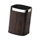 thumbnail image 1 of Cubo de basura Soledad con vetas de madera papelera de gran capacidad 15L Plata, 1 of 10