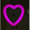 thumbnail image 2 of Home Cal Plug-in LED Night Light with Dusk-to-Dawn Sensor for Bedroom, Bathroom, Kitchen, Hallway,Stairs,Heart,Purple,6 Pack, 2 of 5