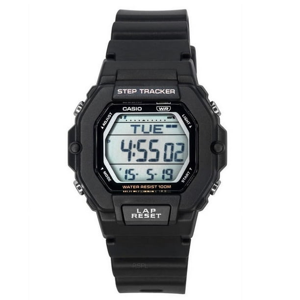 Casio Reloj Estándar Digital con Correa de Resina Negra, Movimiento de Cuarzo LWS-2200H-1A, Resistente Al Agua hasta 100 M, Unisex.