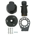 thumbnail image 1 of Zócalo Del Enchufe Del Remolque, Conector De Cable De 7 Pines De Alta Eficiencia Resistente A La Corrosión Carcasa De ABS Fácil De Instalar Con Piezas De Montaje Para Cableado ANGGREK 7 Pin Trailer Plug Socket, 1 of 8