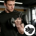 thumbnail image 3 of Black Silicone Palm Support Pads For Fitness Workout Gym Exercises - With Non-Slip Silicone, Ergonomic Design, Shock Absorbing, Breathable, Comfortable Fit, Reinforced Protection,, 3 of 5