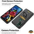 thumbnail image 6 of Xpression Case for Samsung Galaxy S22 Plus Wallet Credit Card Slot Holder Metal Ring Kickstand Heavy Duty Shockproof Hybrid Dual Layer Stand Phone Cover [Black], 6 of 9