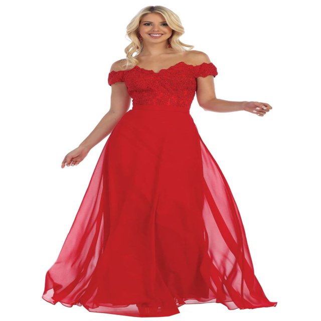 Boutiques de Vêtements Formels Inc Juniors Womens Off The Epaule Robe de Bal