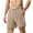 Khaki#mens cotton linen shorts, variant on DDAPJ pyju Mens Cotton Linen Baggy Shorts Drawstring Elastic Waist Summer Beach Shorts Lightweight Breathable Lounge Cruise Vacation Shorts with Pockets Army Green M