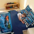 thumbnail image 4 of Erosebridal Vintage Car Full Size Bedding Sets, Finish Line Full Size Bed in a Bag, Vintage Finish, Navy Reversible 7pcs, 4 of 6