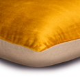 thumbnail image 2 of Funda de almohada lumbar amarilla de 30 x 40 cm (12 x 16 pulgadas), almohada rectangular de terciopelo con diseño patchwork y bloques de color, estilo moderno - Amarillo azafrán velutino, 2 of 3
