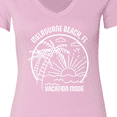 thumbnail image 4 of Inktastic Summer Vacation Mode Melbourne Beach Florida Women's V-Neck T-Shirt, 4 of 5