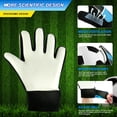 thumbnail image 4 of Gants de Gardien Jeunesse Antidérapants Gants de Gardien de Soccer pour Enfants Bleu, 4 of 9