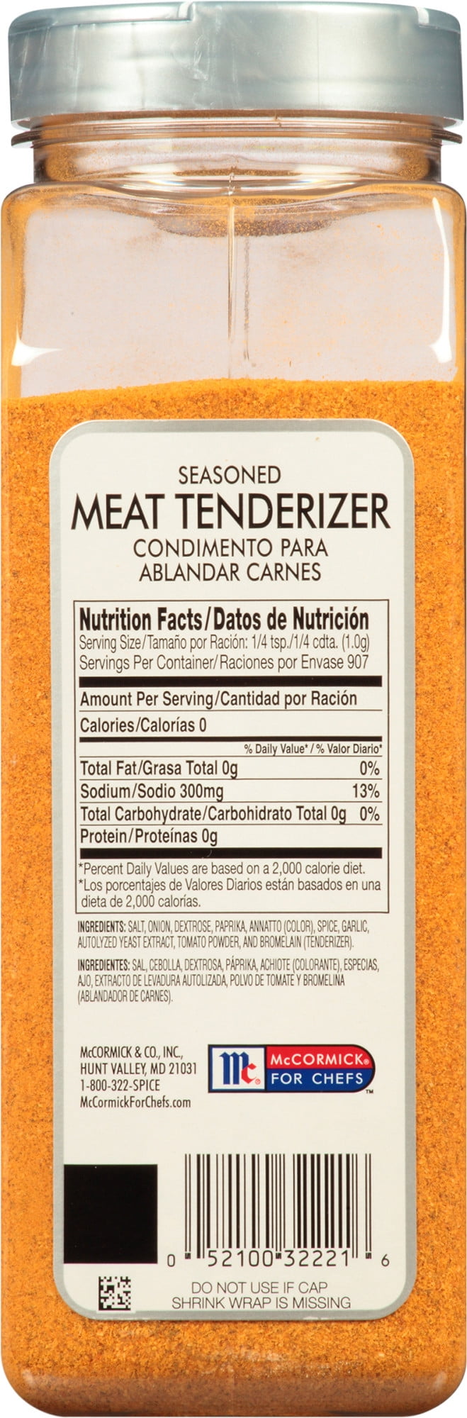  McCormick Seasoned Meat Tenderizer, 5.5 oz : Everything Else