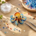 thumbnail image 3 of Bomd Octopus Bead Embroidery Kit, DIY Underwater Creature Beaded Craft Set with Instruction Guide, 3D Ocean Style Beadwork Art Supplies for Starters and Craft Enthusiasts Ornament Making, 3 of 9