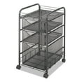thumbnail image 3 of Safco Products Company SAF5213BL Mesh Mobile File- 2-Drawers- 15-.75in.x17in.x27in.- Black, 3 of 3
