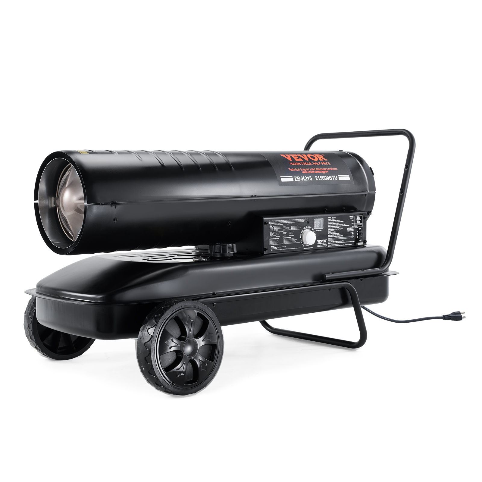 Chauffage à Pétrole Portable 2300 W - Réservoir 5,2 L - Autonomie Jusqu'à 18h - Hauteur Réglable - Pour Intérieur Et Extérieur - Avec Sac De Transport