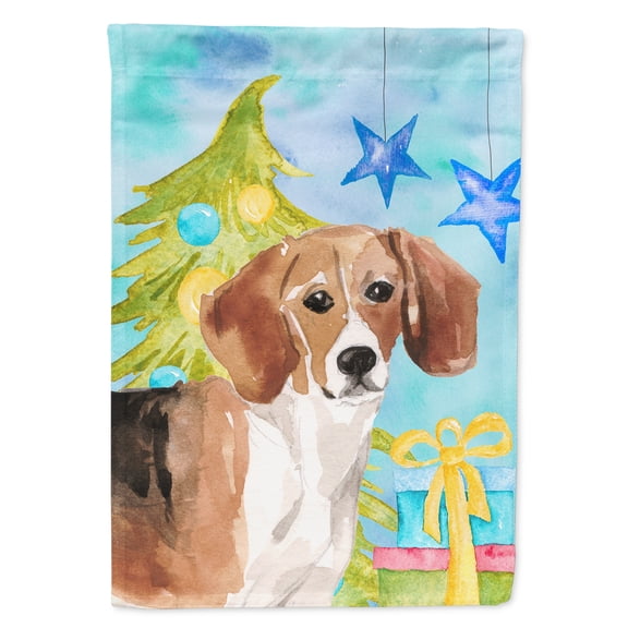 Beagle Christmas Garden Flag