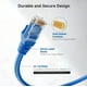 thumbnail image 4 of Cable Matters Cable Ethernet Cat 6 Corto Sin Enganches De 10 Gbps, 5 Pies (Cable Cat 6, Cable Cat6, Cable De Internet, Cable De Red) En Azul, 4 of 9