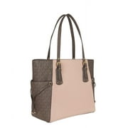 Michael Kors Women's Leather Mk Tote Handbag, Fawn