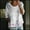 White, variant on Tunic Top Flowy Tops Floral Print T Shirt Round Neck Shirt 3/4 Sleeved Blouses Casual Tops Fitted Tops Cooling Shirts Dressy Shirts Big Shirts Elegant Tops Khaki S
