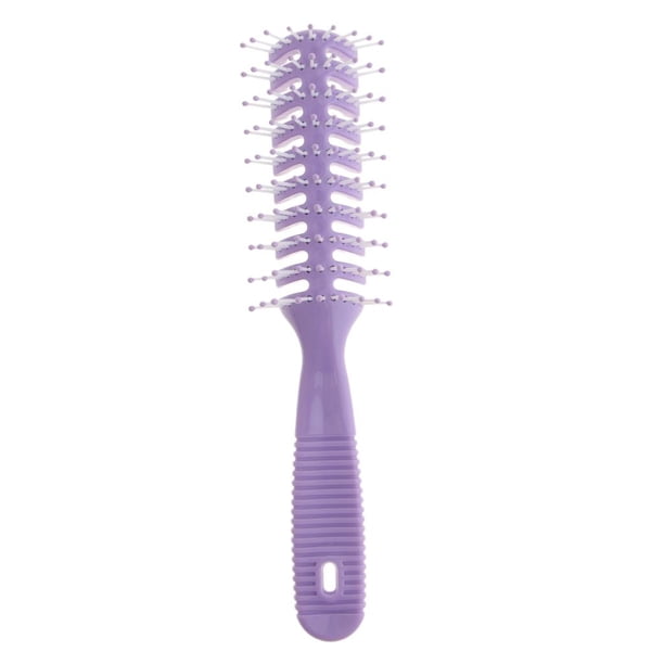 Cepillo de cabellero de Plástico para Peinar Costillas Cepillo de cabellero de Salón Antiestático , Púrpura Yinane Peine del pelo del salón
