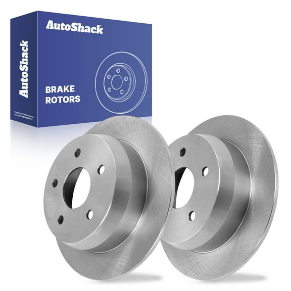 AutoShack Rear Solid Brake Rotors 2-PC Set Replacement for 1999-2004 Jeep Grand Cherokee 12" (304.8 mm)