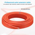 thumbnail image 2 of Solar Panel Cable 98 Pies 10AWG 6mm2 Solar Cable Extensión Estañado Cobre Cable Rojo para RV Barco Marino Solar Panel, 2 of 6
