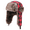 Black red, variant on Winter Trapper Hat - Russian Ushanka Trooper Aviator Hats for Men & Women - Snow Eskimo Hat with Ear Flaps for Cold Weather (Lumberjack),Black blue