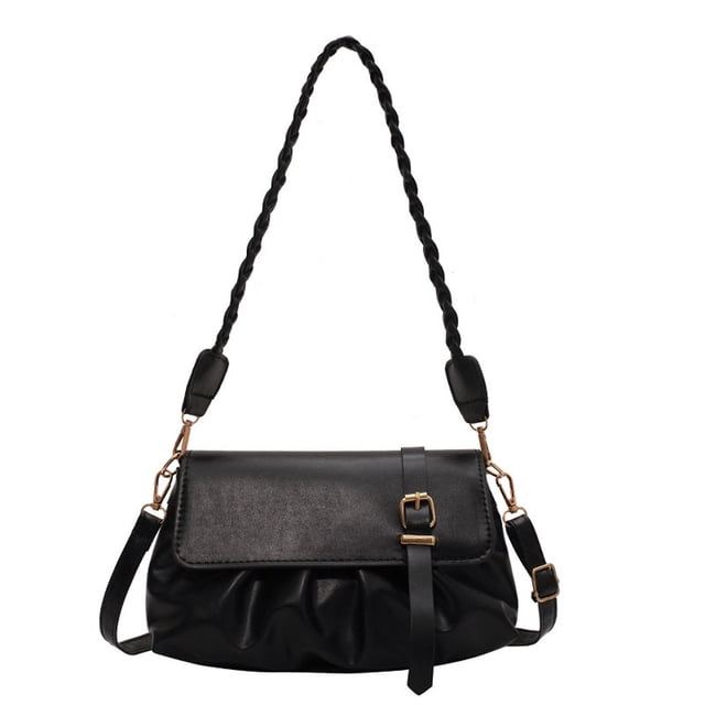 Bolso de mensajero de PU de moda, sencillo, informal, de primavera, con un solo hombro debajo del brazo