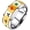 Gold, variant on Unisex Stainless Steel Creative Chinese Mahjong Design Spinner Ring Good Luck Rings Band for Men Women