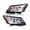 Clear lens Chrome Housing Amber Reflector, variant on CROSSDESIGN Halogen Model LED DRL Headlight Fit for Buick Encore 2017-2022 Headlamp