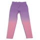 thumbnail image 2 of Pantalones de yoga de elevación sin costuras, leggings de talle alto con degradado rosa púrpura y secado rápido para mujer y niña, 2 of 8