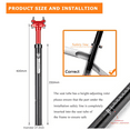 thumbnail image 3 of GEWAGE Suspension Seatpost for Bicycles - 27.2/30.9/31.6 X 400mm Shock Absorbing Bike Seatposts - Lightweight Aluminum Alloy Seat Post for MTB Road Bike BMX eBike, 3 of 7