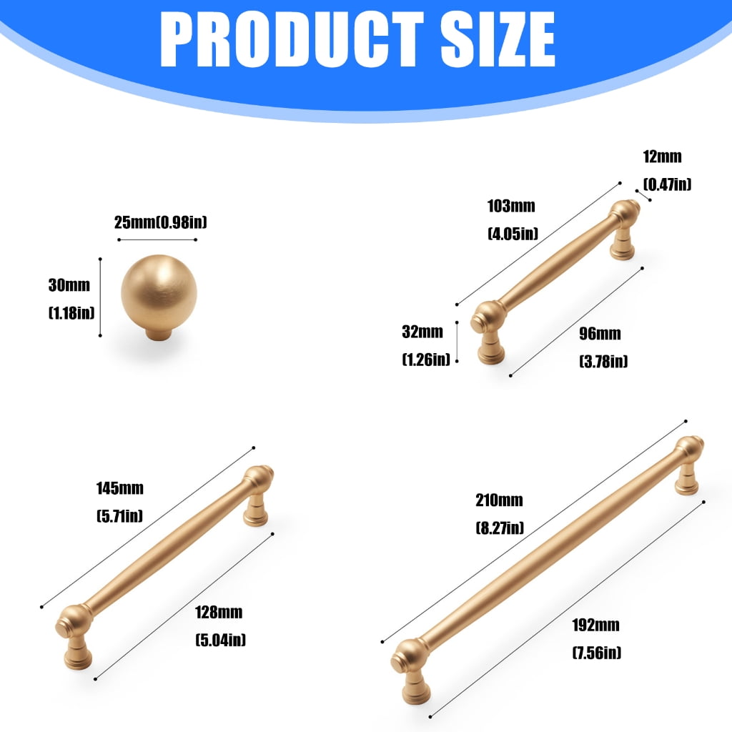 6PCS Strong Drawer Pulls Ergonomic Plan For Closet Cabinet Furniture