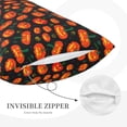 thumbnail image 3 of Honeii Pumpkin Fallen Leaves Pattern Decorative Throw Pillow Case - Elevate Your Couch, Sofa, or Bed with Stylish Home Decor-16"x24", 3 of 6