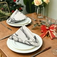 thumbnail image 3 of Napkin Satin Napkin 20*20Inchx6 Kitchen Towel Dinner Plate Towel Decorative Towel Napkin Tea Towel Suitable For Kitchen Table Gray Elephant Pattern, 3 of 8