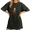Black, variant on Whimsical Alien Cat Quote Washed Black Shirts Print Tshirt Graphic Tees Cosmic Vibe S-2XL Tops