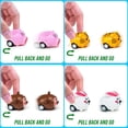 thumbnail image 3 of Huevos de Pascua prellenados, paquete de 24, con coches retráctiles con forma de animales, 3 of 9
