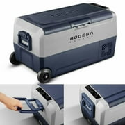 Bodega Dual Zone Portable Car Refrigerator, Dark Blue & Gray, 38 Qt
