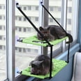 thumbnail image 4 of Pet Life ® 'Cat Laze' Suction Cupped Dual-Leveled Kitty Cat Lounger, 4 of 5