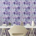 thumbnail image 2 of Ambesonne Lavenders Peel & Stick Wallpaper for Home, Floral Abloom Artwork, 13"x72", Blue Violet and Pastel Purple, 2 of 5