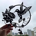 thumbnail image 2 of Metal Bird Silhouette, Metal Wall Decor, Metal Sculpture, Round Wall Decor Wall Hanging for Home Office Living Room Hotel Decoration, 2 of 5