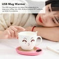 thumbnail image 4 of Electric Coffee Warmer, Smart Coffee Warmers for Office Desk Electric Beverage Heating Plate Beverage Heater with Switch for Ceramic Coffee Cups[Pink], 4 of 9