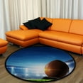 thumbnail image 4 of Coolnut Round Rugs for Living Room, Full Night Football Arena In L Non-Slip Coral Velvet Long Runner Rugs, Washable Water Absorbent Mat Carpet for Bedroom Kitchen Kids Room, 4 of 6