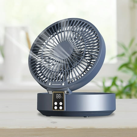 

Xewsqmlo Folding Cooling Fan 4000mAh Portable Fan 3 Speeds Rechargeable for Summer Travel