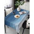 thumbnail image 6 of Navy Blue Ombre Table Cloth, Modern Moire Wave Gradient Waterproof Tablecloth for Rectangle Tables, Reusable Washable Fabric Table Cover for Restaurant Kitchen Dining Tables 60"x120", 6 of 6