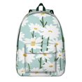 thumbnail image 1 of Floral Sunflower Pattern Backpack – Aesthetic Bloom Design, Large Capacity Canvas Bookbag with Anti-theft Features for Students, 1 of 2
