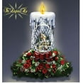 thumbnail image 3 of The Bradford Exchange All Is Bright Illuminated Crystal Candle Tabletop Centerpiece Christmas Decoration by Thomas Kinkade 10-Inches, 3 of 3