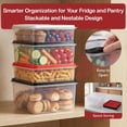 thumbnail image 6 of SIGNORA WARE 2-Pack 3L & 6.5L Food Storage Containers with Lids, Black, 6 of 8