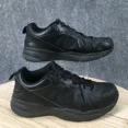 thumbnail image 1 of New Balance Shoes Mens 9.5 Mx608v5 Lace Up Leather Running Sneaker Black Low Top, 1 of 5