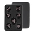 thumbnail image 1 of Juego de dados DND de 7 piezas con caja de almacenamiento Juego de dados poliédricos de números transparentes Juego de dados para juegos de rol, 1 of 9