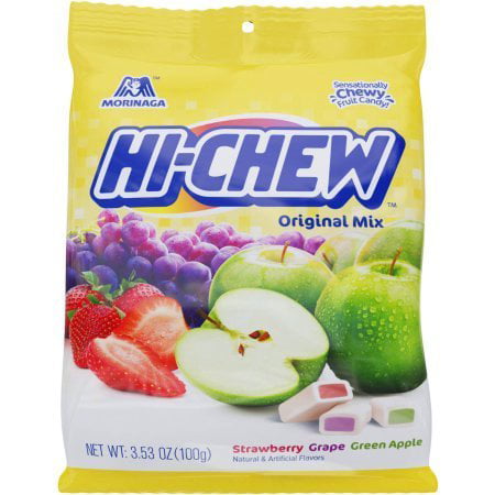Morinaga - Hi-Chew Assorted Pack Strawberry strawberry green apple and grape Fruit Chews -Invidually Wrapped