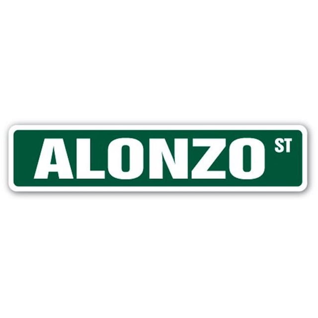 SignMission SS-ALONZO 4 x 18 in. Childrens Name Room Street Sign - Alonzo