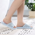 thumbnail image 5 of Comwarm Shower Shoes for Women Men, Quick Drying Non-Slip Bath Slide Shower Sandals with Drain Holes, Blue, 5 of 6